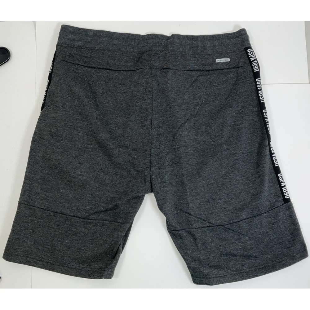 NWT Men's U.S. Polo Assn. Feel Dry Sweat Shorts Drawstring &‎ Pockets Gray - 2XL - Picture 5 of 6